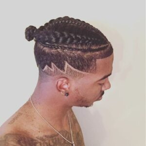 undercut with braids