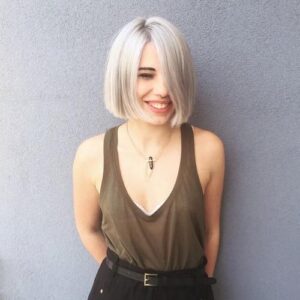Blunt Grey Bob