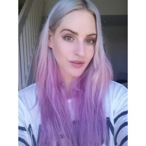 Purple On Blonde Ombre