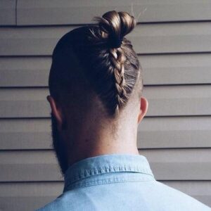 Reverse French Braid Bun