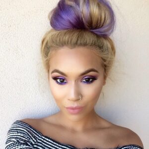 dirty blonde lavender ombre