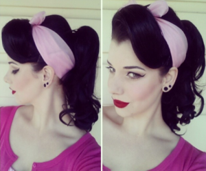 pin up ponytail