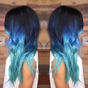 Triple Blue Ombre