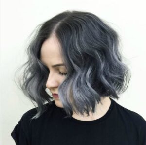 lavender grey bob
