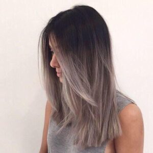 lilac grey ombre