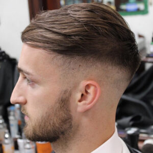 long on top mini drop fade