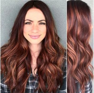 Auburn On auburn Balayage