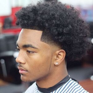blowout with long curls
