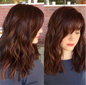 dark auburn with subtle highlights