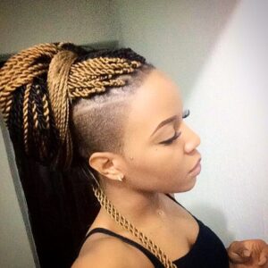 Undercut Senegalese Twists