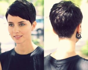 angled bang pixie