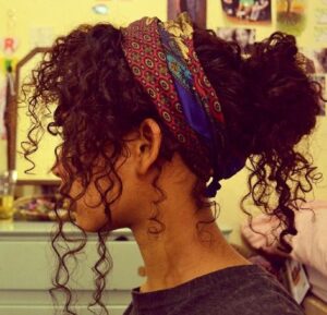 bun with headband