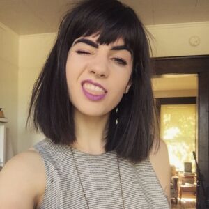 chunky bangs