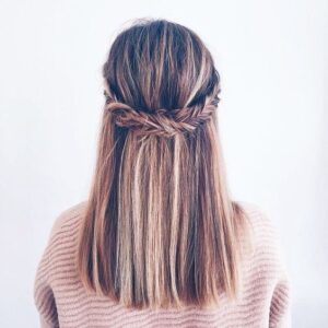 fishtail braid headband