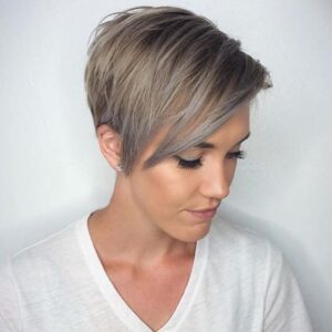 long bangs pixie