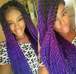 purple ombre twists