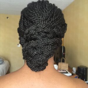 senegalese twist updo