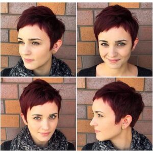 short bangs pixie