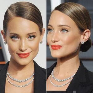 sleek chignon