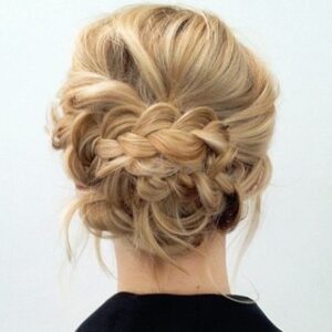 soft braided updo
