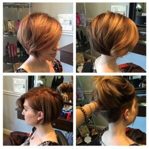 layered bob with undercut