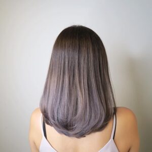 ash brown lavender ombre