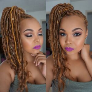 dark blonde ponytail