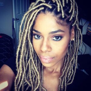 dark golden blonde locs