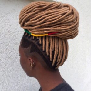 smooth blonde locs