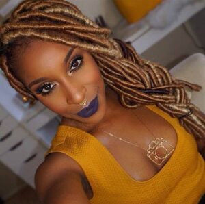 twisted amber blonde locs
