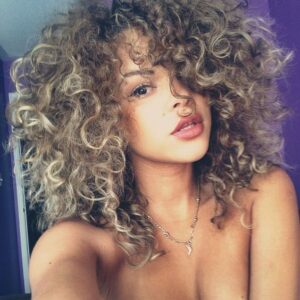 thick sandy curls