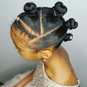 bantu knots updo