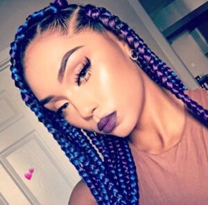 cool rainbow braids