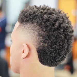 thick curly texture