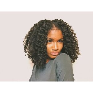 natural hair braid out