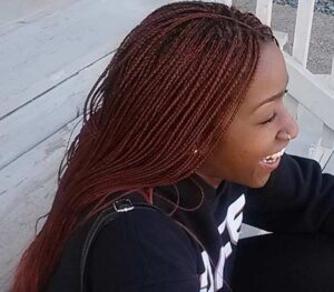 auburn micro braids