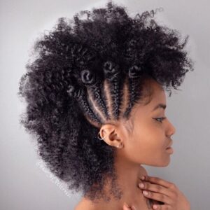 braids bantu knots frohawk