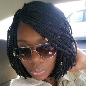 individual braids sleek bob