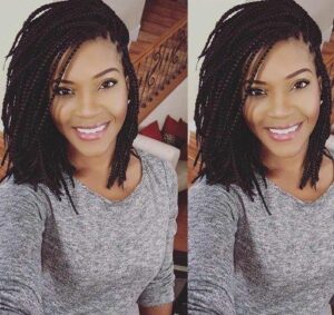 mid length individual braids