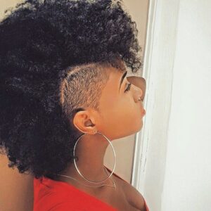 shaved sides frohawk