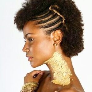short flat twist frohawk