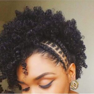 vertical cornrows frohawk