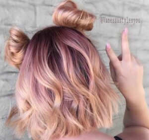 Lilac and Blorange Balayage