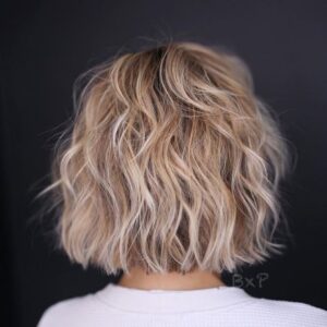 Blunt Beachy Waves for Thin Hair