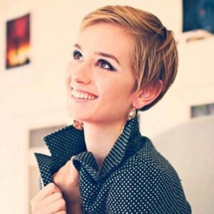 Retro Inspired Pixie Crop for Round Faces