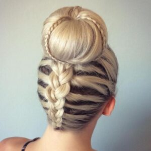 Multi-Braided Sock Bun