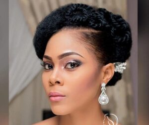 elegant updo natural hair