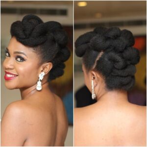 natural blalck updo