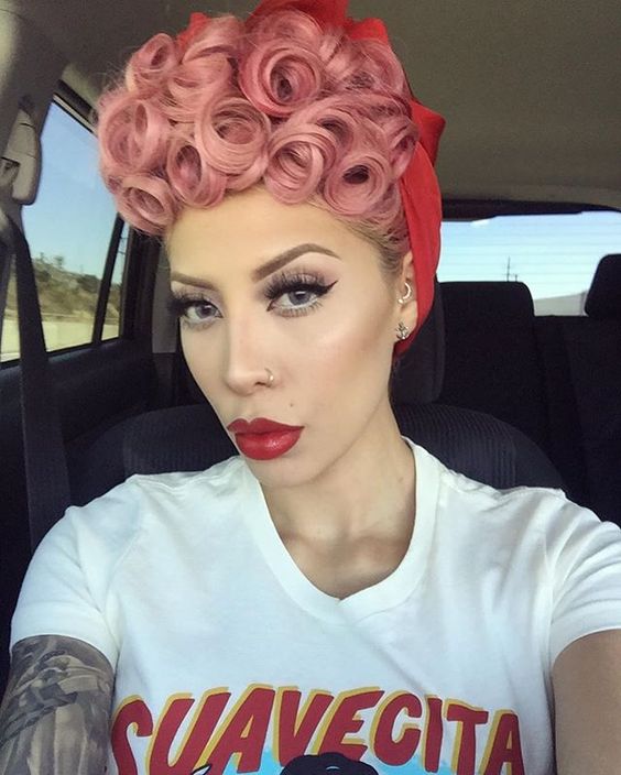 Pink Poodle Style with Headscaft