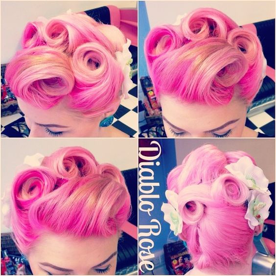 Pin Curls and Victory Rolls
